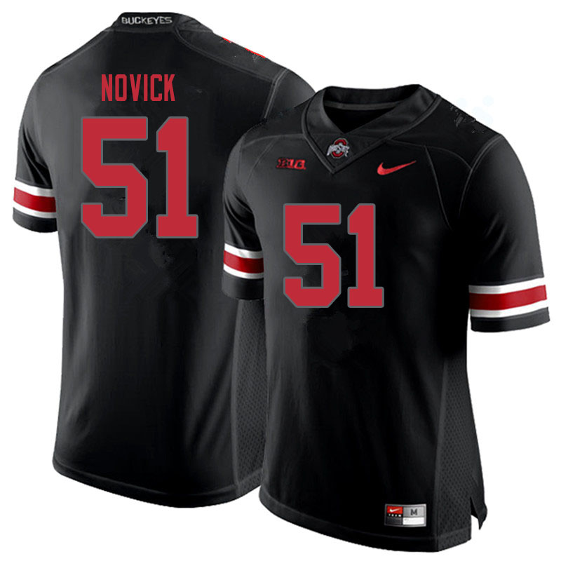 Ohio State Buckeyes #51 Brett Novick College Football Jerseys Sale-Blackout